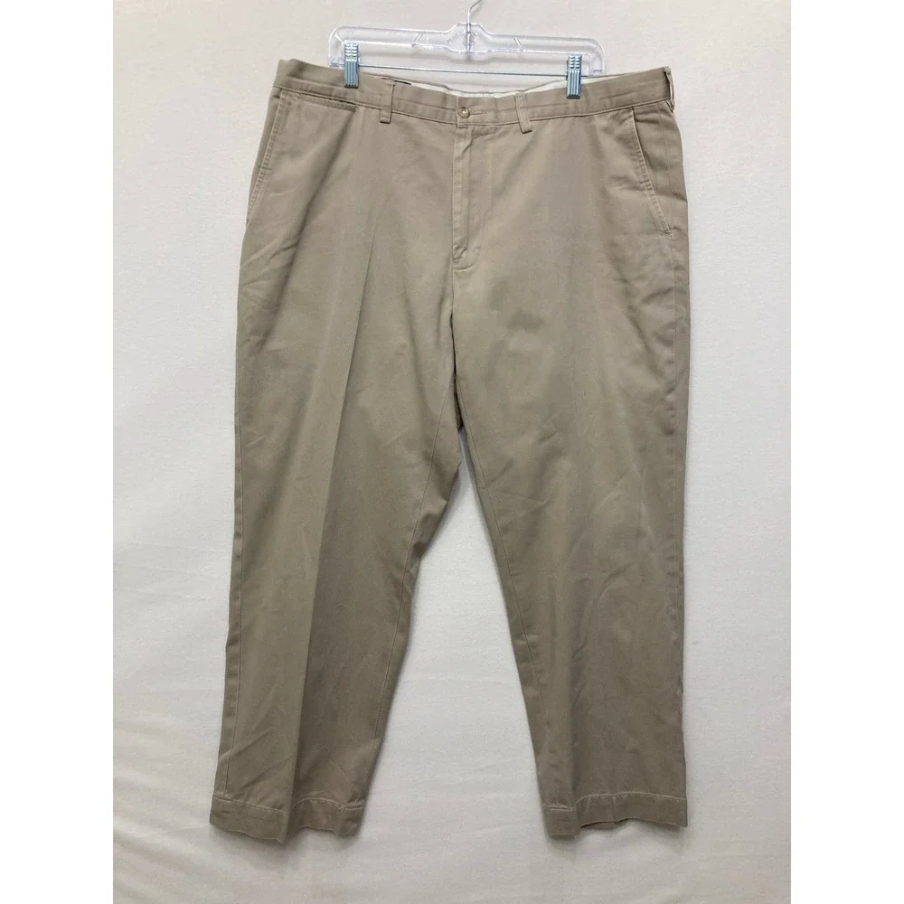 Polo Ralph Lauren Preston Pant 40x30 Tan Khaki Chino Pants Mens Straight Cotton